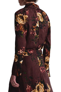 Sundance Blouse in Ariana Flora Merlot