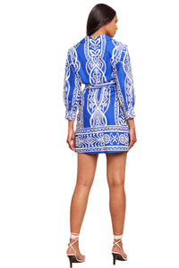 Leighton Dress in Rowan Cobalt