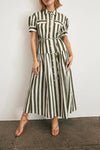 Carrington Dress in Fern Ivory