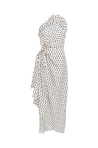 Charlotte Polka Dot Dress in Ivory Noir