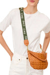 Adjustable Webbing Strap in Cream with Army Ciao