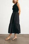 Crew Neck Josephina Dress in Black
