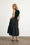 Crew Neck Josephina Dress in Black