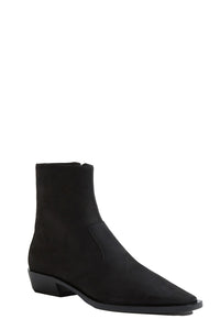 Crissy Leather Ankle Boot in Black