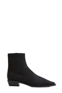 Crissy Leather Ankle Boot in Black
