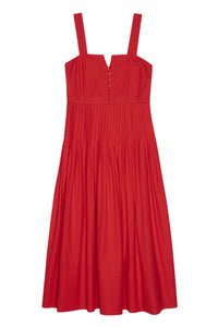 The Day Break Dress in Hot Red