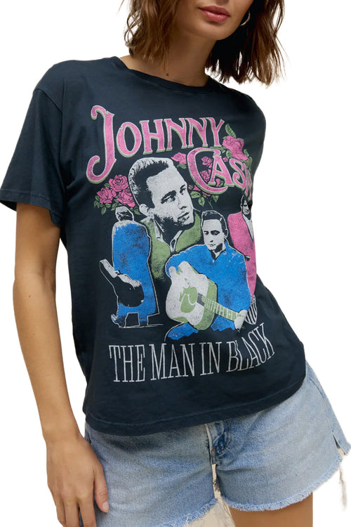 Johnny Cash A Man Comes Around Boyfriend Tee