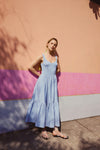 Josephina Dress in Blue Bird