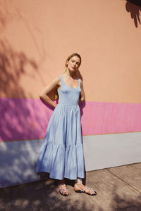 Josephina Dress in Blue Bird