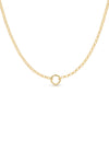 Rolo Chain Enhanced Necklace in 14k Yellow Gold