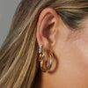 Sasha Hoop Earrings in 14k Yellow Gold