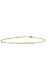 Diamond Bar Chain Bracelet in 14k Yellow Gold