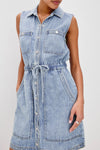 Erica Dress in Faded Indigo