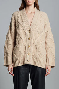 Kayln Cardi in Pale Camel