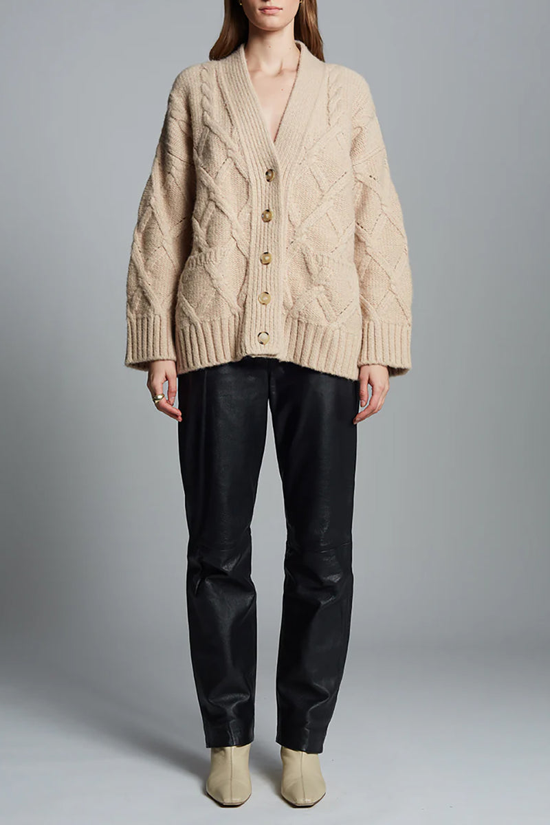 Kayln Cardi in Pale Camel
