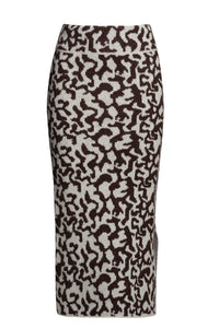 Juno Skirt in Ivory Espresso