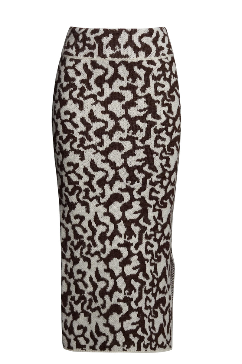 Juno Skirt in Ivory Espresso