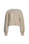 Skylar Cardi Pale Camel Ivory Tweed