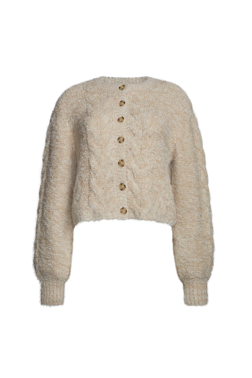 Skylar Cardi Pale Camel Ivory Tweed