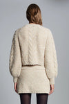 Skylar Cardi Pale Camel Ivory Tweed
