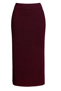 Pia Tube Skirt in Merlot