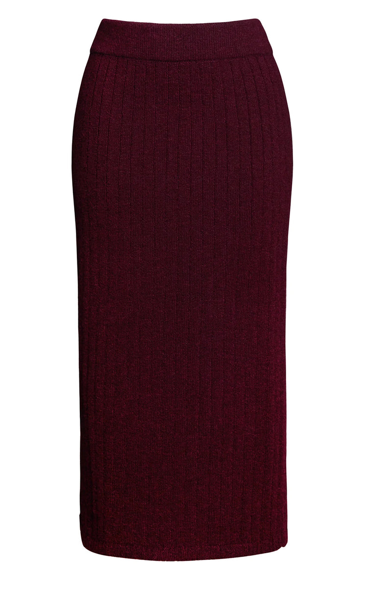 Pia Tube Skirt in Merlot