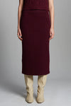 Pia Tube Skirt in Merlot