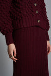Pia Tube Skirt in Merlot