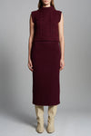 Pia Tube Skirt in Merlot