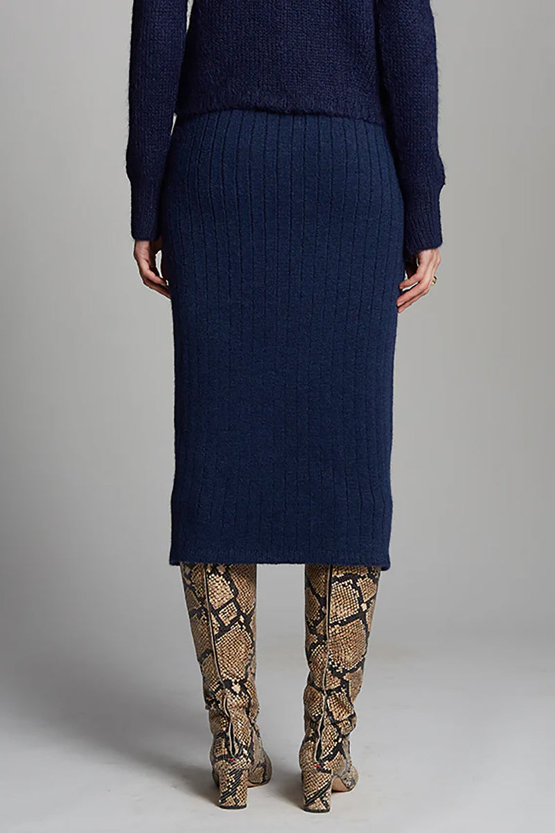 Pia Tube Skirt in Navy