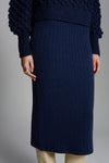 Pia Tube Skirt in Navy