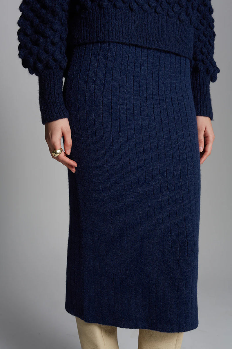 Pia Tube Skirt in Navy