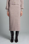 Pia Tube Skirt in Pink Melange