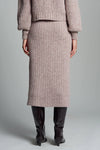 Pia Tube Skirt in Pink Melange