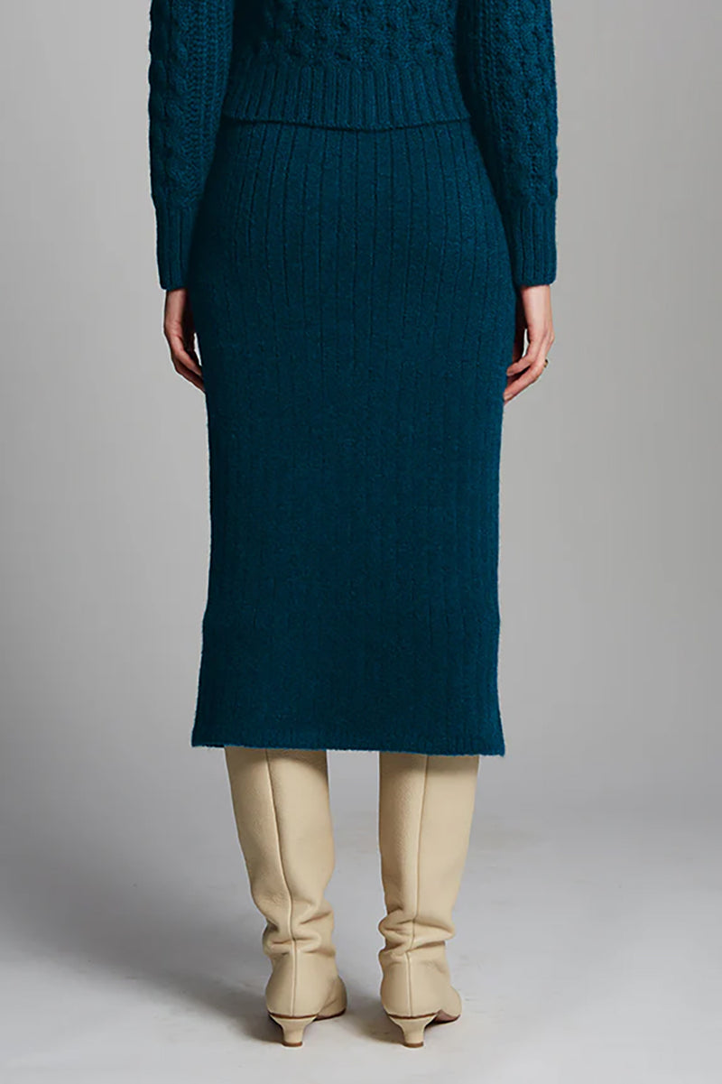 Pia Tube Skirt in Regal Green