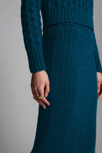 Pia Tube Skirt in Regal Green
