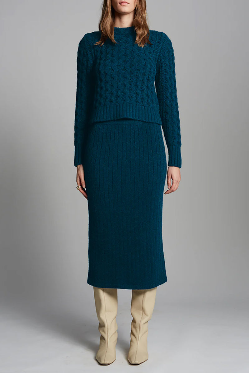 Pia Tube Skirt in Regal Green