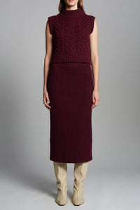 Ada Tank in Merlot