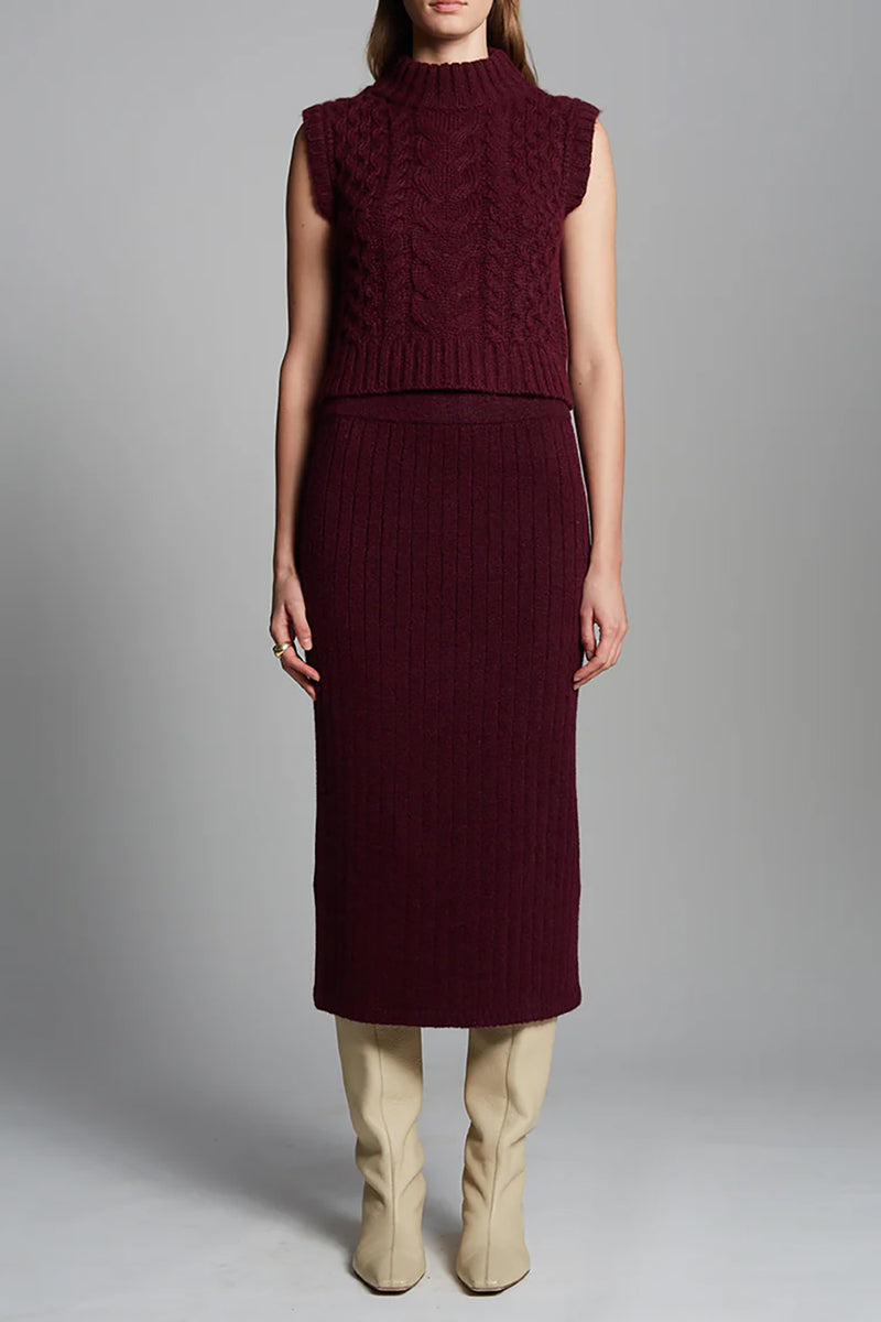 Ada Tank in Merlot