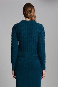 Amara Sweater in Regal Green