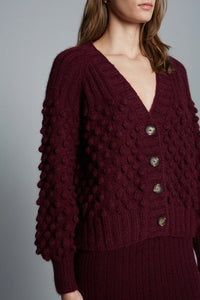 Sage Cardi in Merlot