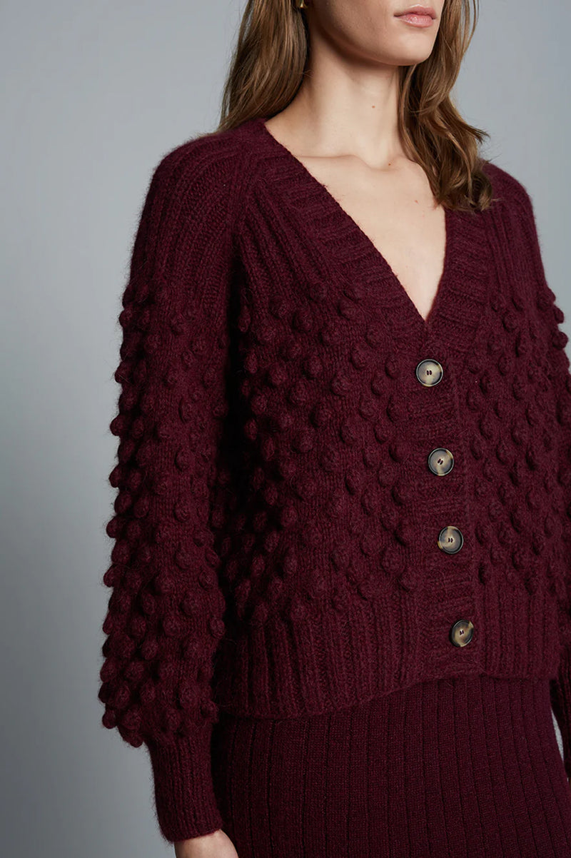 Sage Cardi in Merlot
