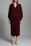 Sage Cardi in Merlot