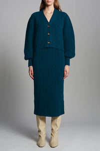 Pia Tube Skirt in Regal Green