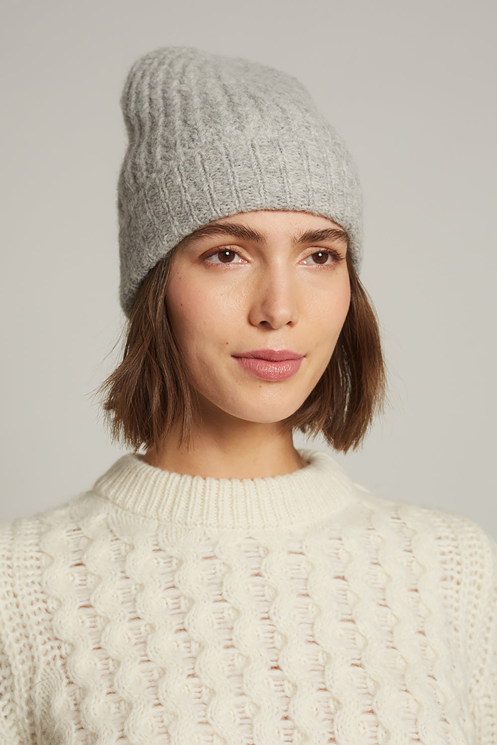 Sophia Hat in Pale Grey Melange