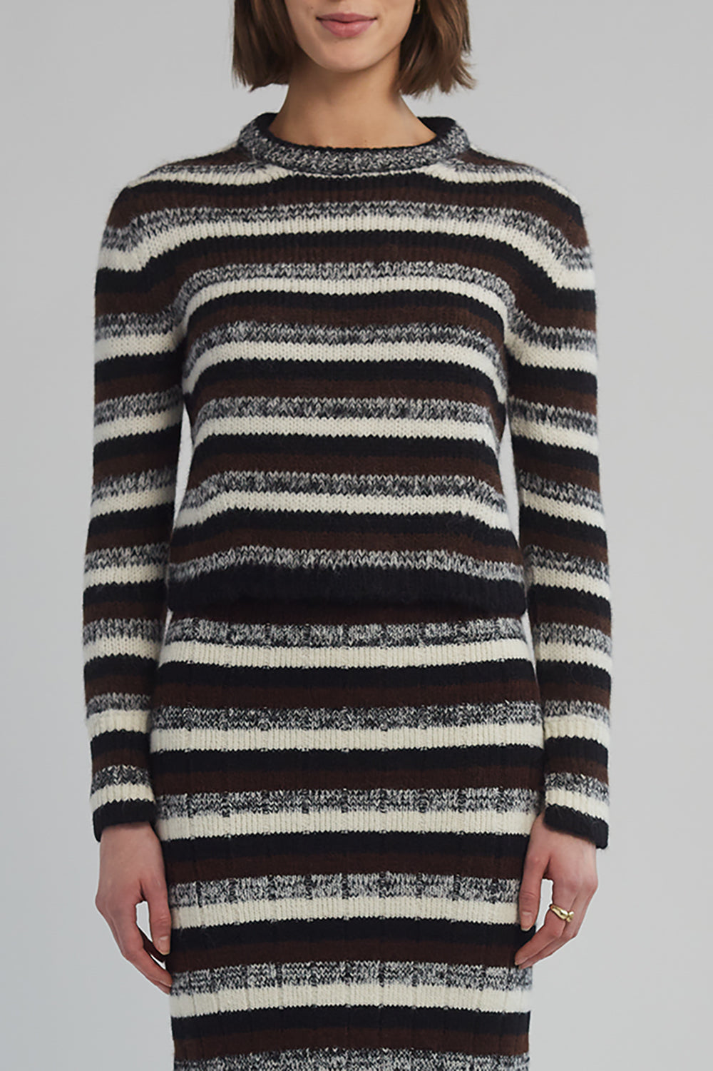 Ava Multistripe Sweater in Multi Stripe