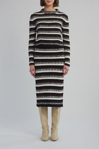 Ava Multistripe Sweater in Multi Stripe