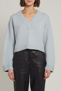 Lora Sweater in Powder Blue Merlot