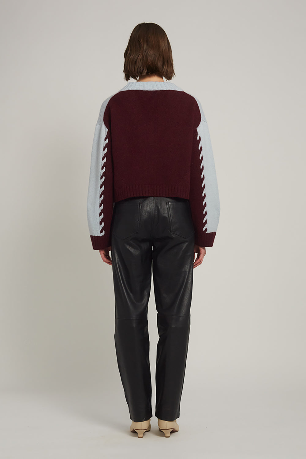 Lora Sweater in Powder Blue Merlot