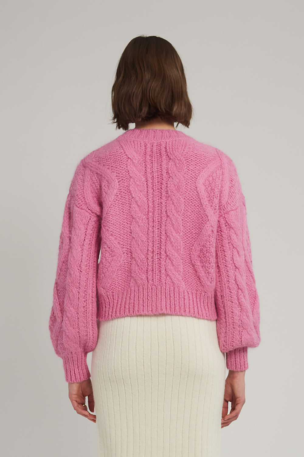 Tara Cardi in Taffy Pink
